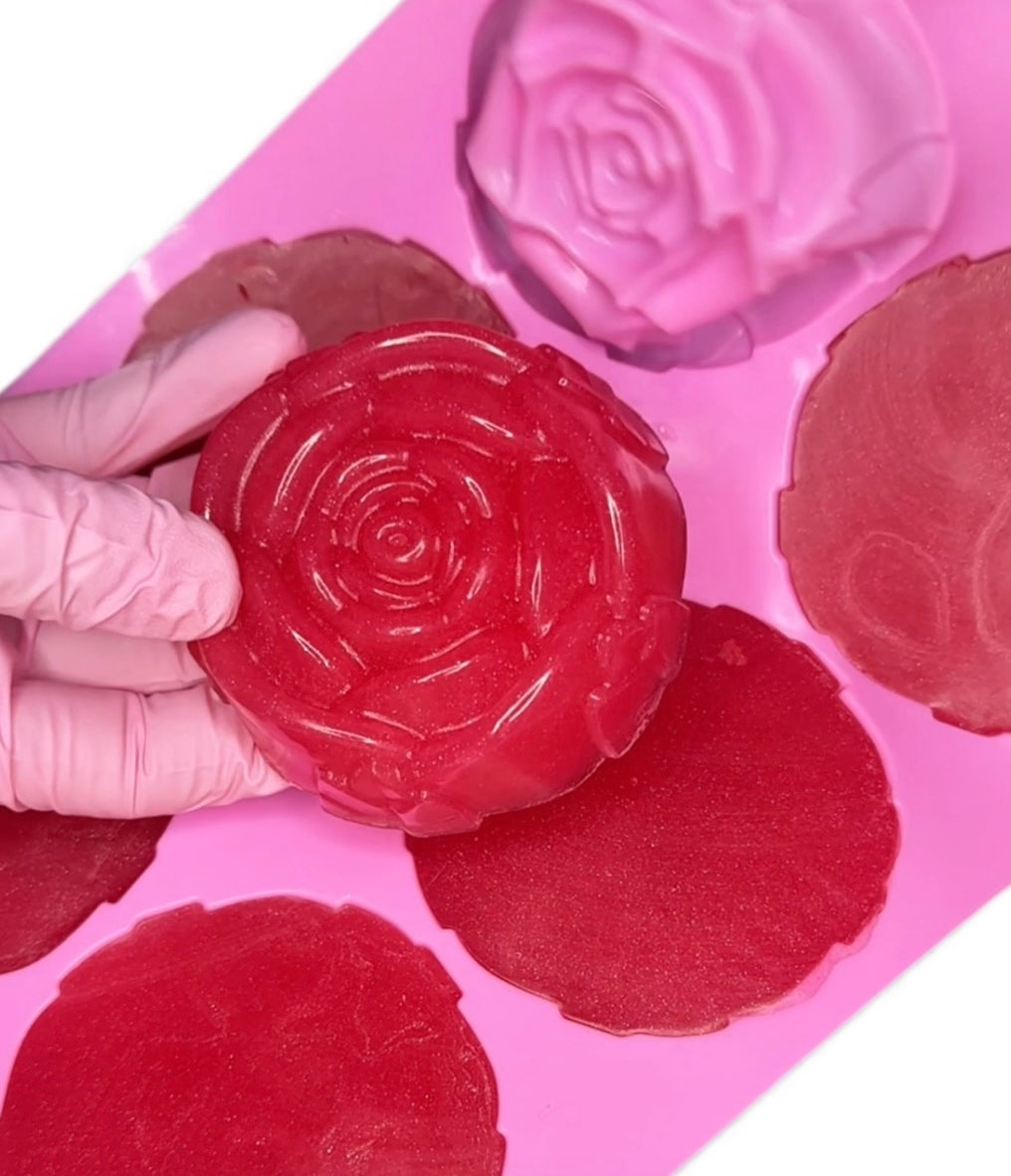Rose Silk Soap Bar — Natural Coconut and Sweet Almond Oil 3 oz
