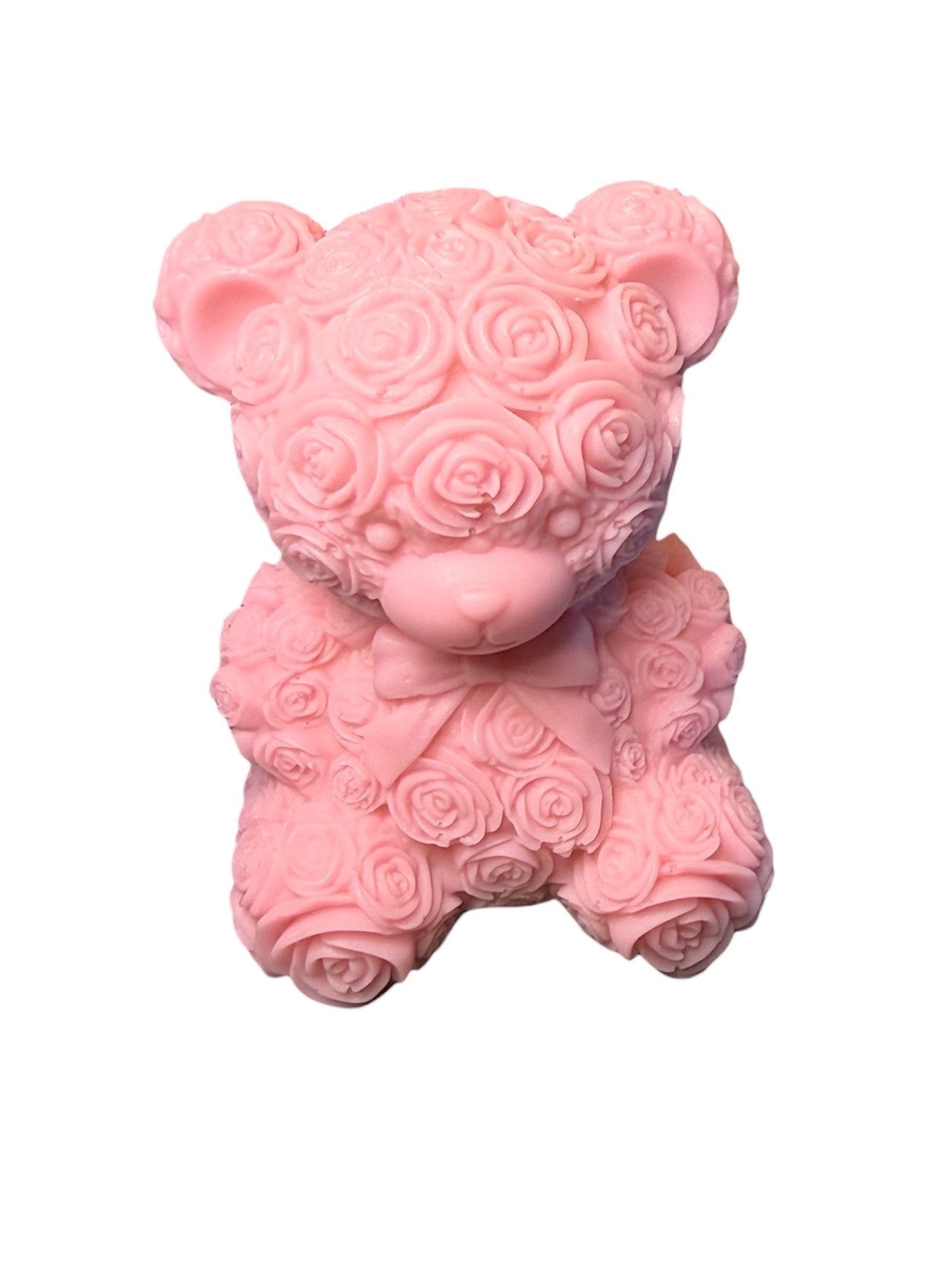 Rose Teddy Bear Soap for Baby Showers or Birthday Party Favors - Goats Milk and Natural Ingredients - Personalization Available  1.8 oz